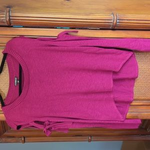 Express sweater top with ties